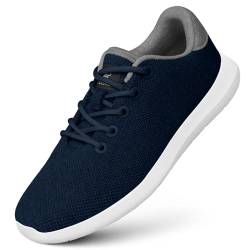 GIESSWEIN Merino Wool Knit Men - Atmungsaktive Herren Sneakers aus Merino Wool 3D Stretch, Sportliche Freizeitschuh, Barfuß- Schuhe von GIESSWEIN