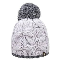 GIESSWEIN Mütze Regenstein - Merino Beanie Damen & Herren mit Fleece, Wintermütze mit Bommel, Strick Mützen für Frauen Winter, Strickmützen & Wollmütze von GIESSWEIN