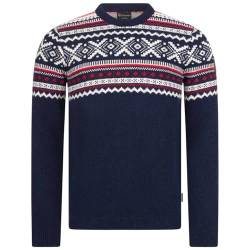 GIESSWEIN Norweger Pullover Herren - feinste Merino Lammwolle, Wollpullover für Herren mit Jacquard Strick, extra warm im Winter von GIESSWEIN