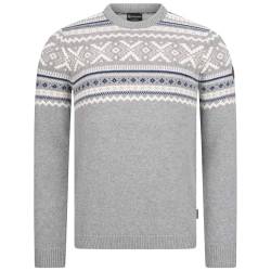 GIESSWEIN Norweger Pullover Herren - feinste Merino Lammwolle, Wollpullover für Herren mit Jacquard Strick, extra warm im Winter von GIESSWEIN