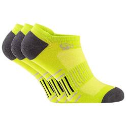 GIESSWEIN Running socks - 3er Pack Laufsocken, Damen & Herren Socken aus Bio-Baumwolle, 3 Paar Kompressionsstrümpfe, Anti-Blasen-Polsterung von GIESSWEIN