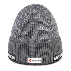 GIESSWEIN Ski Austria Cap Lauberhorn - Merino Mütze Herren & Damen, Fleece gefütterte Wintermütze Damen, ÖSV Haube Herren, Mütze Damen mit Umschlag, warme Strickmütze gefüttert, Beanie aus Merinowolle von GIESSWEIN