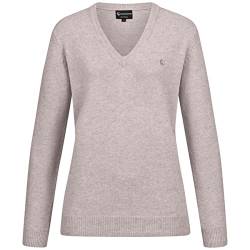 GIESSWEIN Wollpullover V-Ausschnitt Damen - Klassischer Pullover aus 100% Lammwolle, Langarm Strickpullover, Feinstrick Männer Sweater von GIESSWEIN