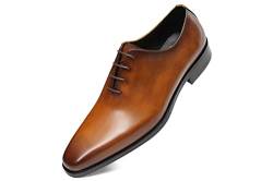 Herrenschuhe, Oxford-Stil, formelle Lederschuhe für Herren, Braun, 42.5 EU von GIFENNSE