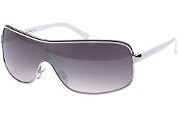 GIL-Design Damen Herren Sonnen Brille Brillen Sommer Fliegerbrille 20287 Weiß von GIL-Design