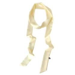 Damen Satin Gürtel 5cm x 195cm Band Imitated Silk Lange Schal Kleid Bund Hut Zubehör (Creamy White) von GIMIRO