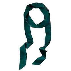 Damen Satin Gürtel 5cm x 195cm Band Imitated Silk Lange Schal Kleid Bund Hut Zubehör (Dark Green) von GIMIRO