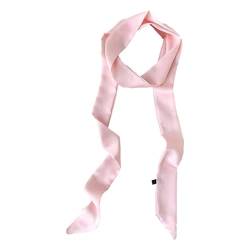 Damen Satin Gürtel 5cm x 195cm Band Imitated Silk Lange Schal Kleid Bund Hut Zubehör (Light Pink) von GIMIRO