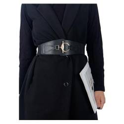 GIMIRO Damen Bund für Mantel Taille Gürtel für Kleid Elastisches Taillenband Modeaccessoires (Black) von GIMIRO