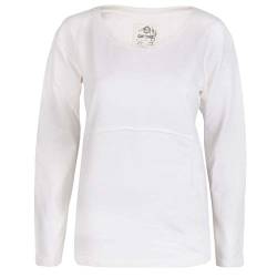 GIN TONIC Damen Longsleeve Langarm Shirt Rundhals, Größe:L, Farbe:White von GIN TONIC