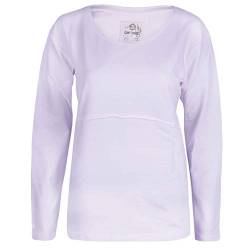 GIN TONIC Damen Longsleeve Langarm Shirt Rundhals, Größe:M, Farbe:Flieder von GIN TONIC