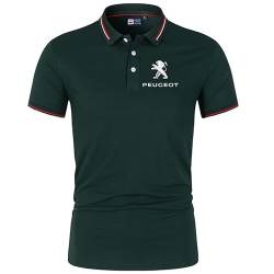 GIOPSQ Golf Poloshirt für Herren P-eugeot Service Kurzarm T-Sh﻿irts Lässiges T-Shirt Poloshirts Tee/E/L von GIOPSQ