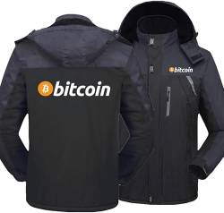 GIOPSQ Herren/Damen Jacke Bitcoin(BTC) Dickes Baumwoll-Sweatshirt Herbst und Winter Outdoor-Sport mit Kapuze frauge/A/M von GIOPSQ