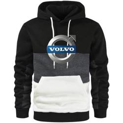 GIOPSQ Herren Hoodie Vo.L-Vo Baumwolle Colorblock Lässige Sportbekleidung Langarm Damen Kapuzenjacke T-Shirt/A/M von GIOPSQ