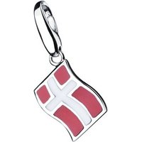 GIORGIO MARTELLO MILANO Charm-Einhänger Flagge Dänemark, Silber 925 von GIORGIO MARTELLO MILANO