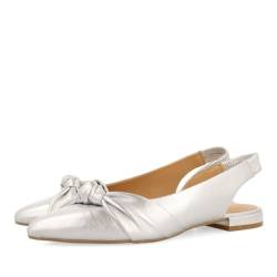 GIOSEPPO Damen Iballe Flaches Ballett, Silber, 39 EU von GIOSEPPO