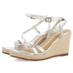 GIOSEPPO Damen Orikum Espadrilles, Silber, 39 EU von GIOSEPPO