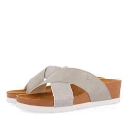 GIOSEPPO Damen Qormi Flipflop, Silber, 38 EU von GIOSEPPO