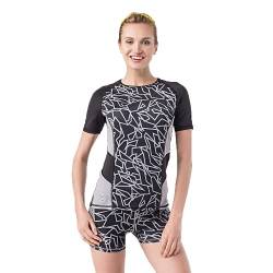 GIPARA FITNESS Damen T-Shirt, kurzärmelig, Gr. XS-L, Stoffmischung aus 86% Polyester und 14% Polyamid von GIPARA FITNESS