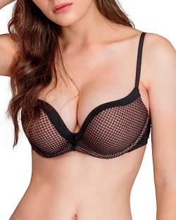 GISELA Damen Push-Up BH, Schwarz 90B von GISELA