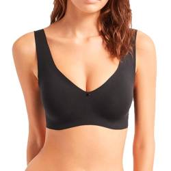 GISELA Nahtloses Damen-Top mit abnehmbarem Push-up 1/0387, Schwarz M von GISELA