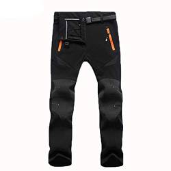 GITVIENAR Damen Gefüttert Softshellhose wasserdicht + atmungsaktiv + warm Berghose Funktionshose Trekkinghose Wanderhose Winterhose Outdoorhose Herbst Winter von GITVIENAR