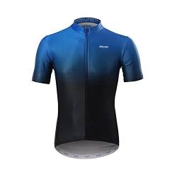 GITVIENAR Radtrikot Herren Kurzarm, Atmungsaktiv Schnelltrockend Reflektierendes Fahrradtrikot mit Tasche Fahrradbekleidung Fahrrad T-Shirt für Männer Herren MTB Fahrrad Rad von GITVIENAR