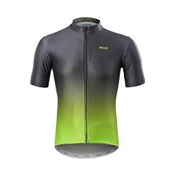 GITVIENAR Radtrikot Herren Kurzarm, Atmungsaktiv Schnelltrockend Reflektierendes Fahrradtrikot mit Tasche Fahrradbekleidung Fahrrad T-Shirt für Männer Herren MTB Fahrrad Rad von GITVIENAR