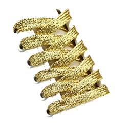 GIVBRO Glitzer-Schnürsenkel, flach, breit, gewebte Schnürsenkel, Bänder für Turnschuhe, Freizeitschuhe, Accessoires, Gold – 110 cm von GIVBRO