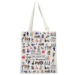 GJTIM Broadway Musik-Geschenk, Make-up-Tasche, Theatertasche mit Aufschrift "I'm Not Dramatic I'm Theatrical Musical Theatre Gift West End Broadway Zipper Pouch, I'm Theatralical Tote, von GJTIM