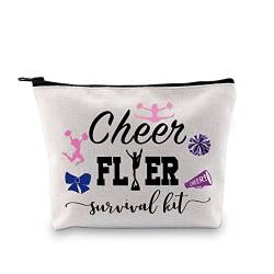 GJTIM Cheer Flyer Geschenk Cheer Coach Geschenk Cheer Bag Cheer Flyer Survival Kit Kosmetiktaschen Geschenk für Cheerleader Cheer Teams, Survival Cheer Flyer Bag, Medium von GJTIM