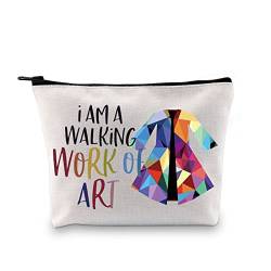 GJTIM Joseph Broadway Musik-inspirierte Reißverschlusstasche "I Am A Walking Work Of Art", Broadway, Musiktheater-Geschenktasche, Kunstwerk, Kosmetiktasche aus Segeltuch mit Reißverschluss von GJTIM