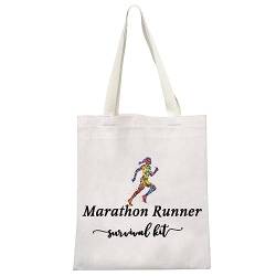 GJTIM Laufläufer-Geschenk, Marathonläufer, Geschenk, Marathonläufer, Reißverschluss, Marathonläufer, Survival-Set, Make-up-Tasche, Survival Marathon Runner Tragetasche, Medium, Modern von GJTIM