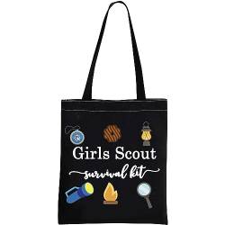 GJTIM Mädchen Scout Geschenk Pfadfinder Führer Geschenk Mädchen Scout Survival Kit Lustige Reißverschluss Tasche Zubehör, Schwarz von GJTIM