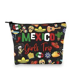 GJTIM Mexiko-Reisegeschenk, mexikanisches, Mexiko-Reise, Geburtstagsgeschenk, Mexiko-Junggesellinnenabschied, Geschenk, Reise-Make-up-Tasche mit Reißverschluss, Mädchen Reise Mexiko, von GJTIM
