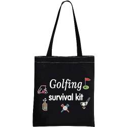 Golf-Überlebens-Set, Make-up-Tasche, Golf-Geschenk, Golf-Zubehör, Geschenk für Mutter, Golfer, Humor, Survival Golftasche, Schwarz, Modern von GJTIM