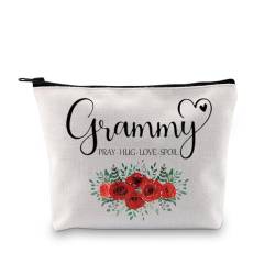Grammy Gift Grammy Birthday Mother's Day Gift Grammy Travel Bag Makeup Bag for Grandma, Pray Grammy Bag, Kosmetiktasche aus Segeltuch mit Reißverschluss von GJTIM