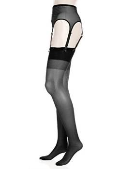 GLAMORY Damen Garter Bælte Strumpfhalter, Schwarz (Schwarz), 4XL EU von GLAMORY