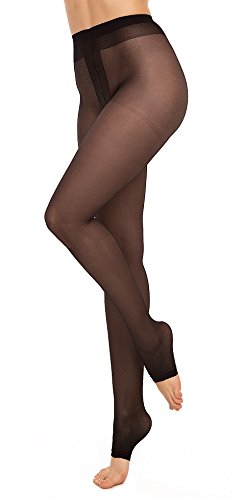 GLAMORY Damen Glamory Toeless 20 Zehenfreie Feinstrumpfhose Strumpfhose, Schwarz, L Große Größen EU von GLAMORY