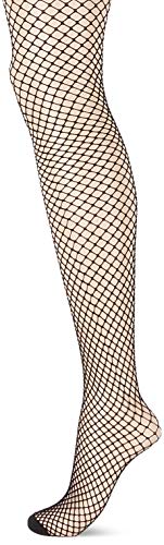 Glamory Damen Mesh Ouvert Strumpfhose, 100, Schwarz (Schwarz Schwarz), X-Large (Herstellergröße: XL-(48-50)) von GLAMORY