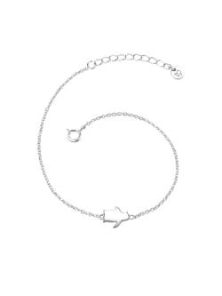 Glanzstücke München Damen-Armband Pinguin Sterling Silber 17 + 3 cm - Silberkettchen mit Anhänger Pinguin Armkettchen Silber Freundschaftsarmbänder von GLANZSTÜCKE MÜNCHEN