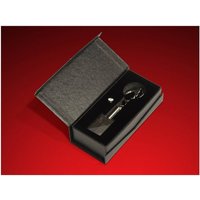GLASFOTO.COM Schlüsselanhänger mit Gravur Bärchen mit Herz + Danke - LED Leuchte Valentinstag, (B x H x T) 30 x 20 x 15 mm von GLASFOTO.COM