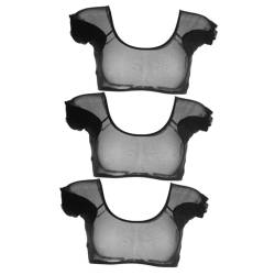 GLEAVI 3st Mesh-sweatshirt Weste Mit Schweißblockierung Schweißfestes Achselhemd Schweißschutz-shirt Unterarm-milchseide Schnell Trocknendes Material Mädchen Schweißkissen Fräulein von GLEAVI
