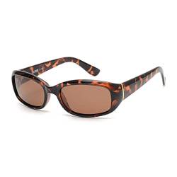 GLINDAR Polarisierte Sonnenbrille für Damen, Rechteckige Sonnenbrille zum Fahren Angeln Einkaufen UV400 Schildkröte von GLINDAR