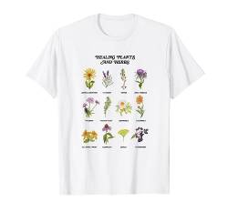 Heilpflanzen und Kräuter Wild Flower böhmischen Garten T-Shirt von GLL