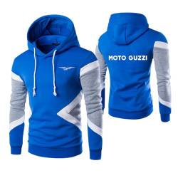 GLLUSA Herren-Kapuzenpullover Sportbekleidung Für Moto Guzzi Collision Color Oberbekleidung Tops Pullover Kapuzenpullover Langarm-Sweatshirts Grafische Jacke-Blue||XX-Large von GLLUSA