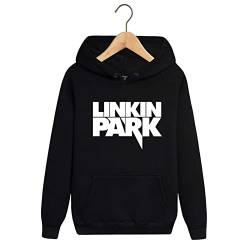 GLLUSA Pullover Für Männer Für Linkin Park Druck Leichte Mode Sweatshirts Mit Kapuze Lange Ärmel Mit Kordelzug Lässige Warme Hoodies Sportliche Pullover Mit Langen Ärmeln Kapuzenoberteile-Black||M von GLLUSA