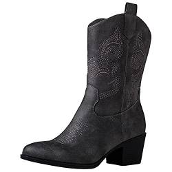 GLOBALWIN Damen The Western Cowboy Cowgirl Stiefel, 19y17grau, 41 EU von GLOBALWIN