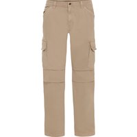 GLOBETROTTER Cargohose, aufgesetzte Taschen, für Herren, beige, 33/36 von GLOBETROTTER