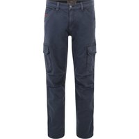 GLOBETROTTER Cargohose, aufgesetzte Taschen, für Herren, blau, 34/30 von GLOBETROTTER